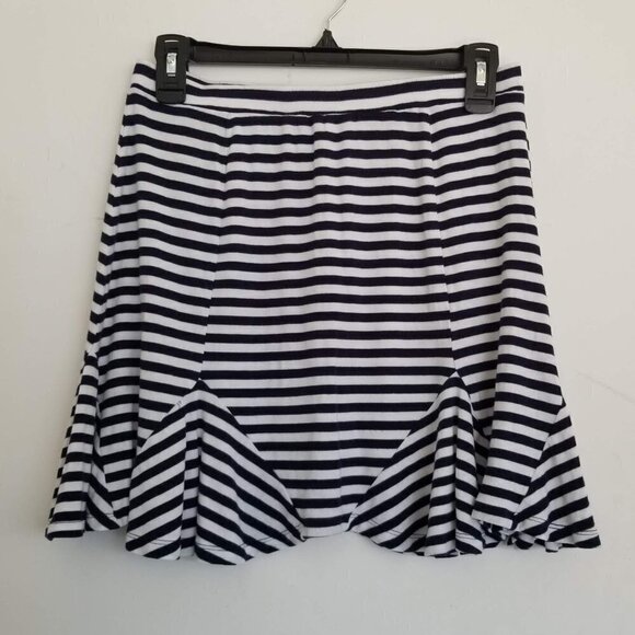 Lovers + Friends Get Away Navy Striped Skirt Med - Picture 4 of 10